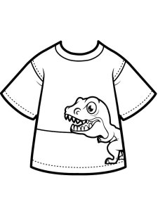 T-shirt coloring page 27