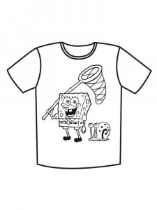 T-shirt coloring page 3