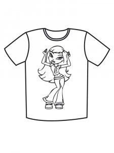 T-shirt coloring page 4