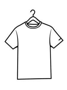 T-shirt coloring page 5
