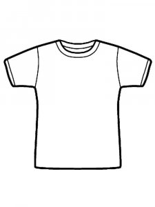 T-shirt coloring page 6