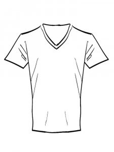 T-shirt coloring page 8