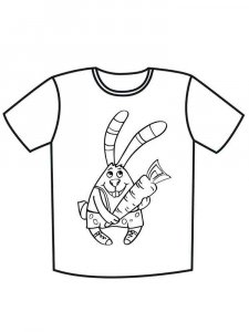 T-shirt coloring page 9