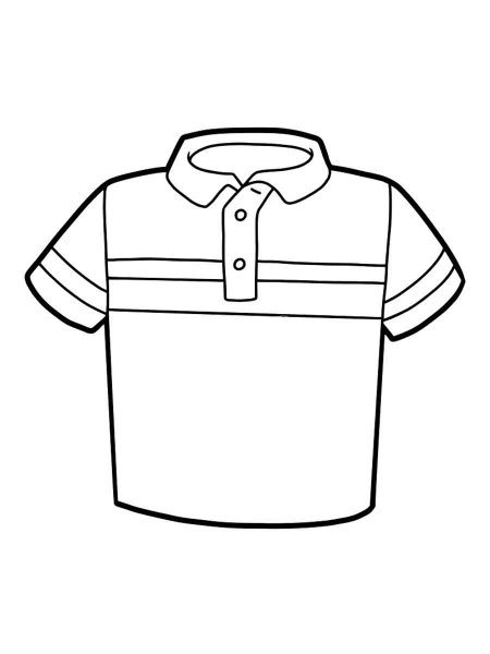 T-shirt coloring pages