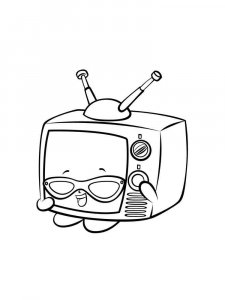 TV coloring page 10 - Free printable