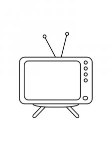 TV coloring page 11 - Free printable
