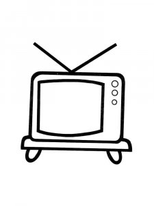 TV coloring page 13 - Free printable