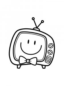 TV coloring page 14 - Free printable