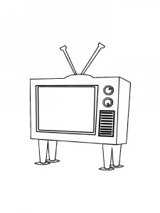 TV coloring page 15 - Free printable