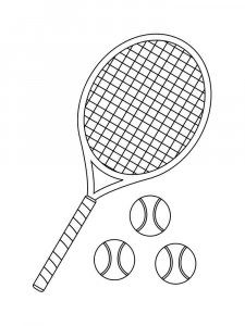 Tennis coloring page 10 - Free printable