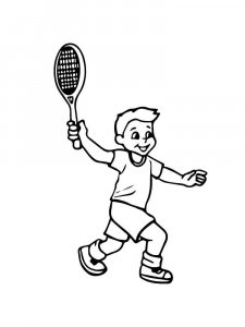 Tennis coloring page 15 - Free printable