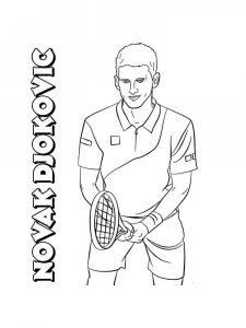 Tennis coloring page 18 - Free printable