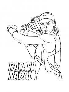 Tennis coloring page 19 - Free printable