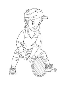 Tennis coloring page 24 - Free printable