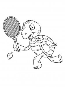 Tennis coloring page 25 - Free printable