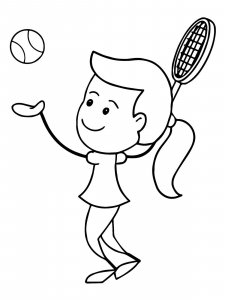 Tennis coloring page 27 - Free printable