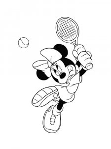 Tennis coloring page 3 - Free printable