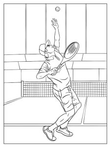 Tennis coloring page 33 - Free printable
