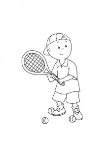 Tennis coloring page 4 - Free printable