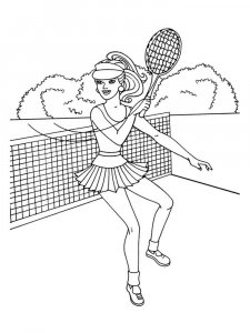 Tennis coloring page 6 - Free printable