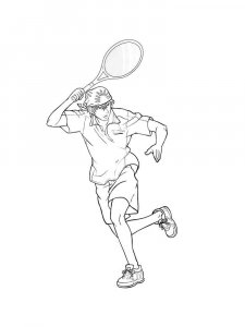 Tennis coloring page 9 - Free printable