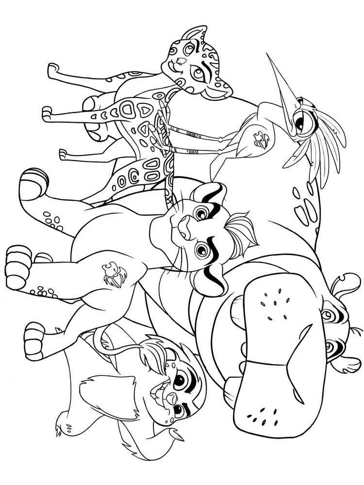 The Lion Guard coloring pages. Free Printable The Lion Guard coloring