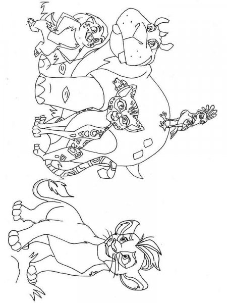 The Lion Guard coloring pages
