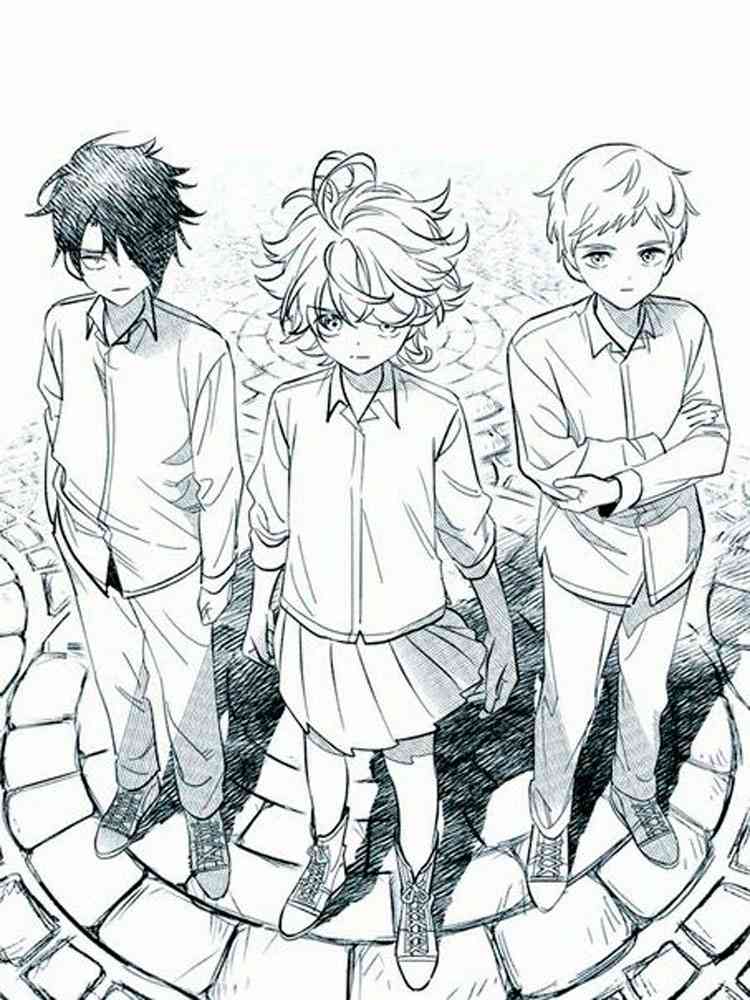 The Promised Neverland coloring pages. Download and print The Promised