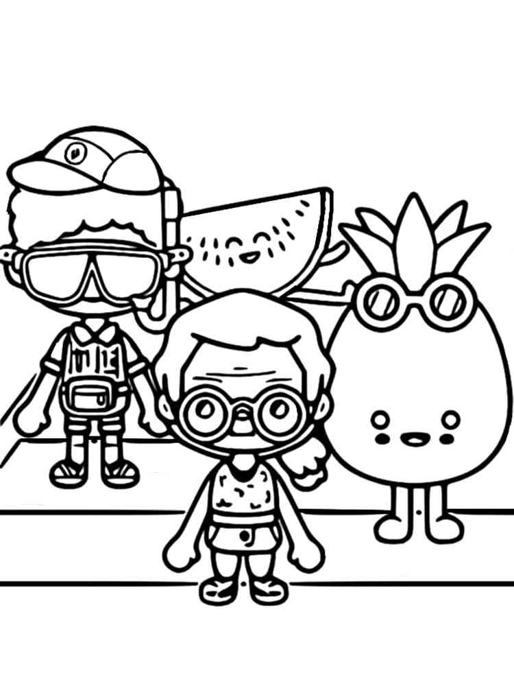 Toca Boca Coloring Pages