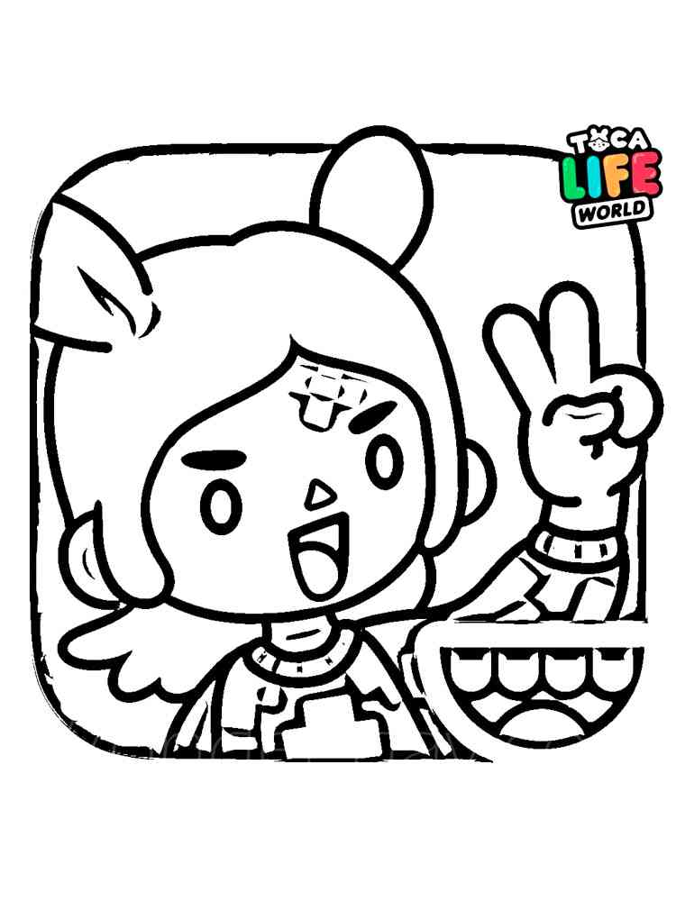 Printable Toca Boca Coloring Pages - Free printable toca boca coloring