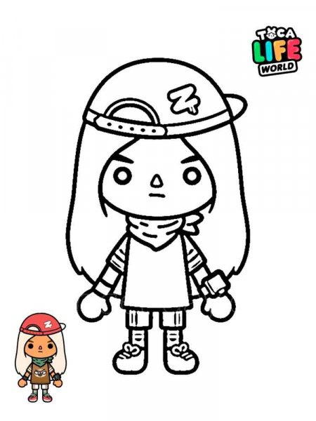 Toca Boca coloring pages