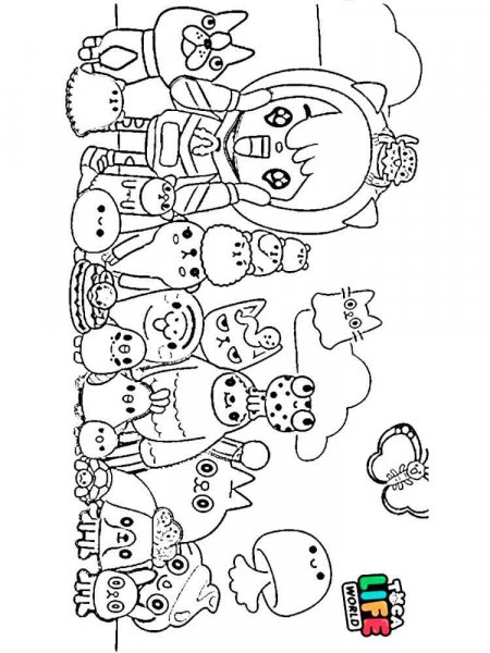 Toca Boca coloring pages