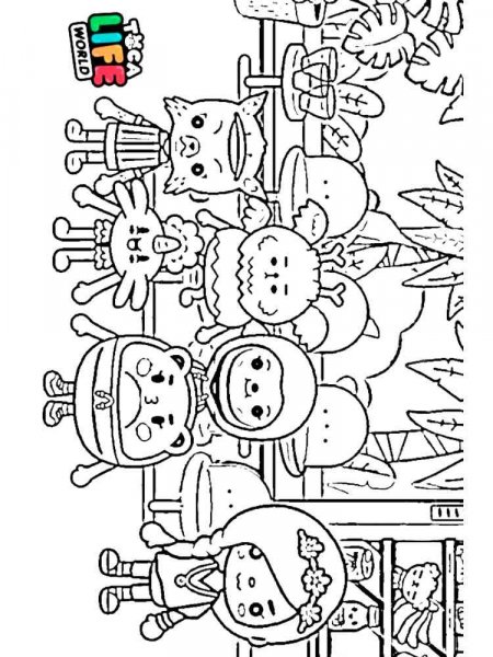 Toca Boca coloring pages