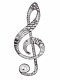 Treble clef coloring pages