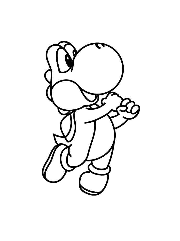 Download Yoshi coloring pages. Free Printable Yoshi coloring pages.