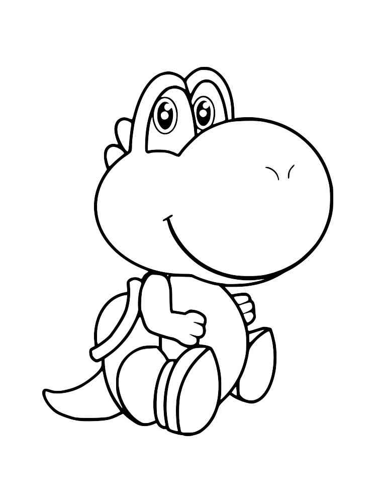 Yoshi coloring pages. Free Printable Yoshi coloring pages.