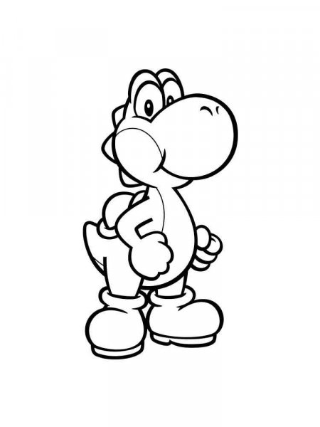 Yoshi coloring pages