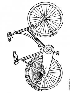 Bicycle coloring page 1 - Free printable