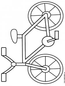 Bicycle coloring page 11 - Free printable