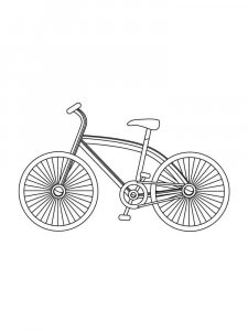 Bicycle coloring page 27 - Free printable