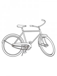 Bicycle coloring page 28 - Free printable