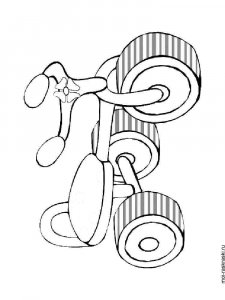 Bicycle coloring page 3 - Free printable