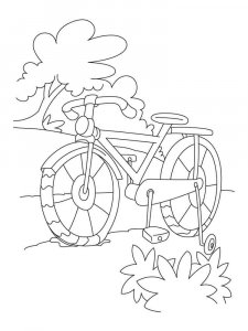 Bicycle coloring page 34 - Free printable