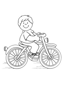 Bicycle coloring page 37 - Free printable