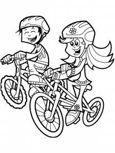 Bicycle coloring page 38 - Free printable