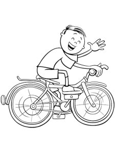 Bicycle coloring page 39 - Free printable