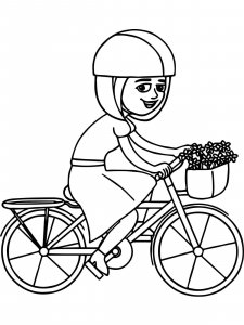 Bicycle coloring page 42 - Free printable