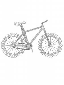 Bicycle coloring page 44 - Free printable