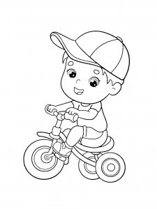 Bicycle coloring page 45 - Free printable