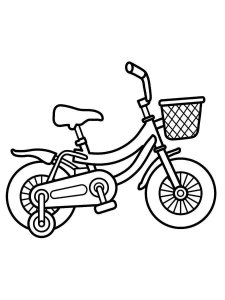 Bicycle coloring page 46 - Free printable